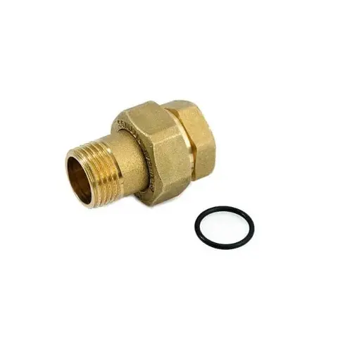 Bocchettone Dritto MF 3 Pezzi con Oring Ottone (1/2")