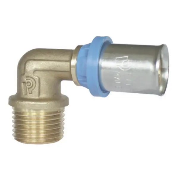 Gomito Maschio a Pressare Multistrato (1/2" x 16-2mm)