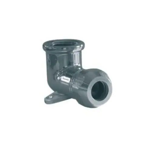 Gomito F Flangiato per Tubo Rame Ottone Cromato