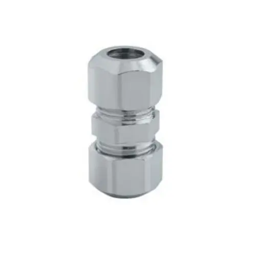 Manicotto per Tubo Rame Ottone Cromato