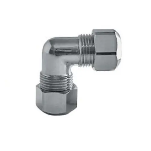 Gomito per Tubo Rame Ottone Cromato