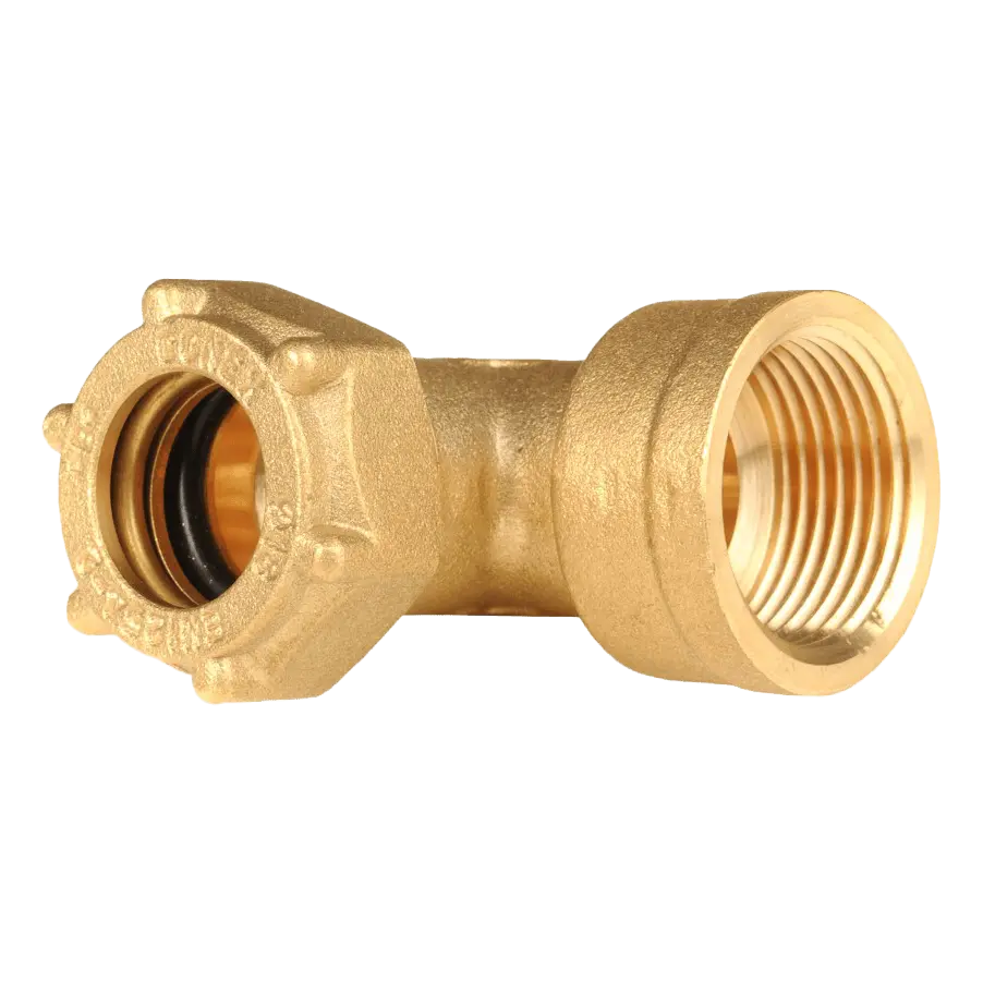 Gomito F a Compressione Tenuta Oring (10 x 3/8")