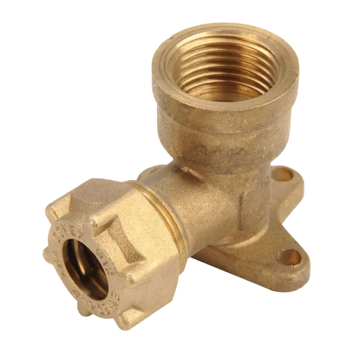 Gomito F Flangiato a Compressione Tenuta Oring (12 x 1/2")