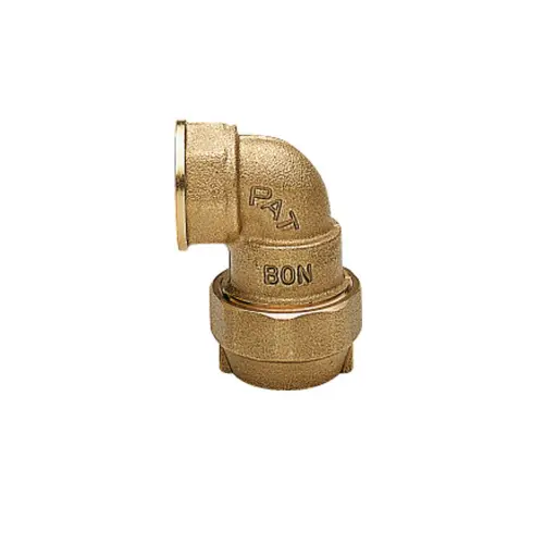 Gomito F in Ottone per Tubo Polietilene (20 x 1/2")