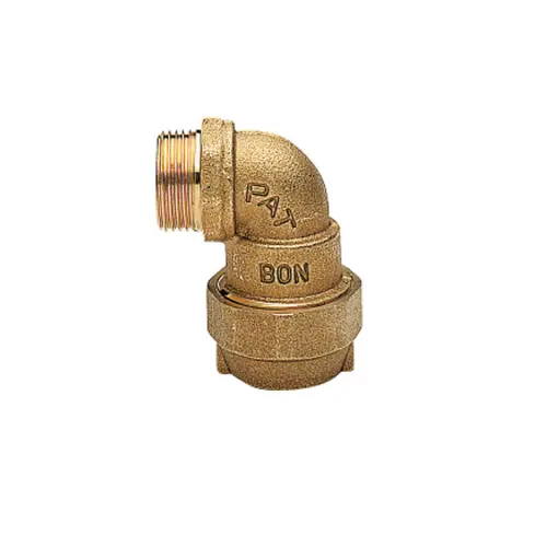Gomito M in Ottone per Tubo Polietilene (20 x 1/2")