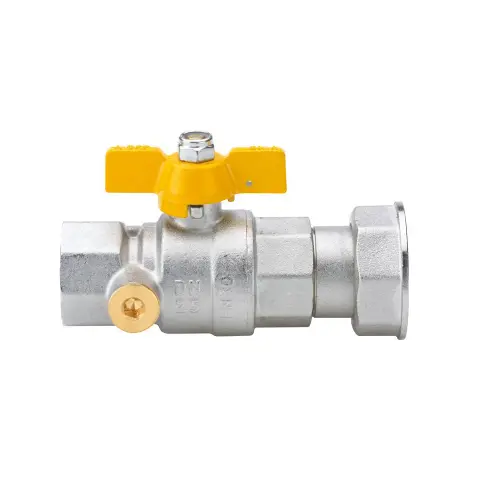 Valvola a Sfera F con Girello con Presa Pressione per Gas