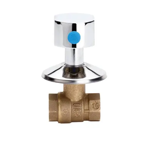 Valvola a Sfera da Incasso FF con Maniglia Cromata